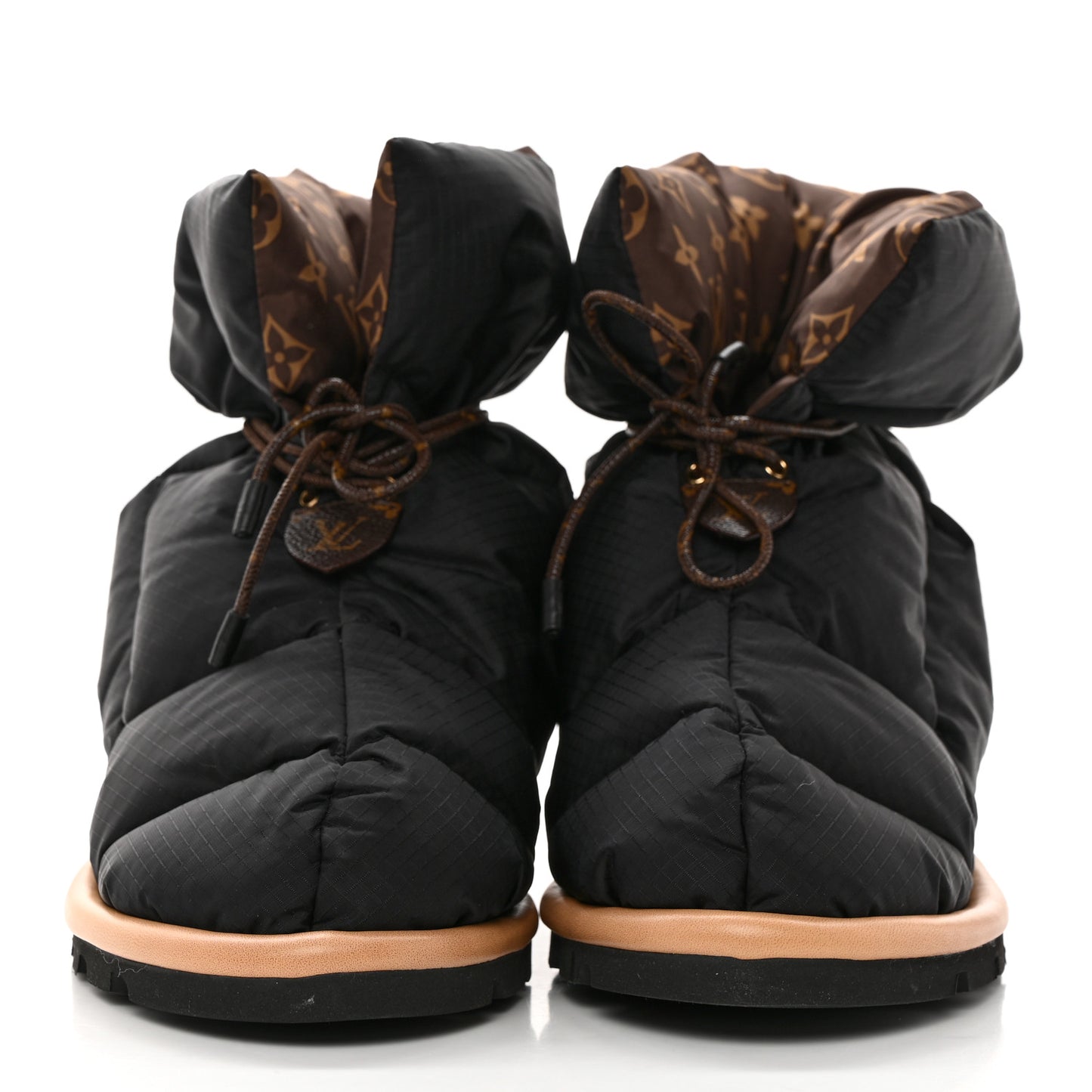 Nylon Monogram Pillow Comfort Ankle Boot 39 Black