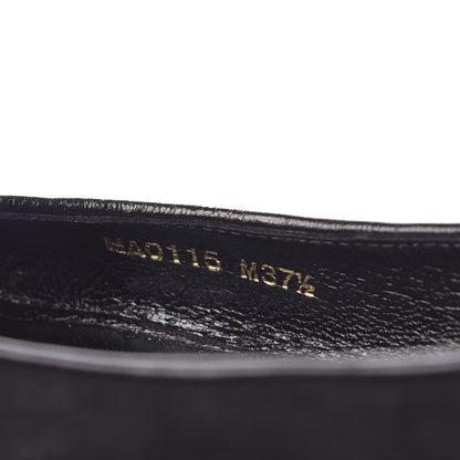 Louis Vuitton Suede Monogram Uniformes Ballet Flats 37.5 Black 8 of 12