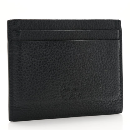 Christian Louboutin Grained Calfskin Kios Star Studded Card Holder Black 3 of 6