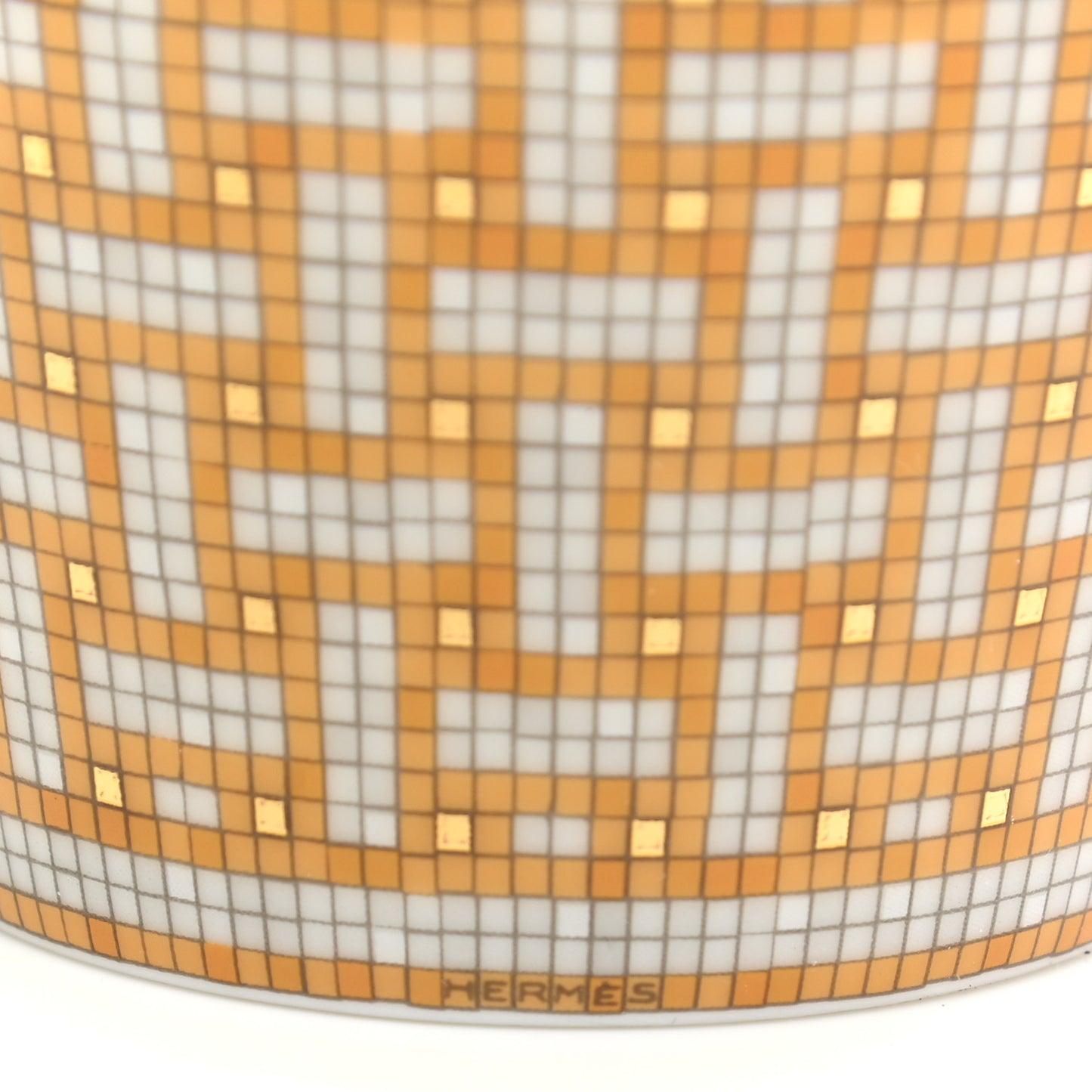 Porcelain Mosaique Au 24 Porcelain Candle Tumbler Gold