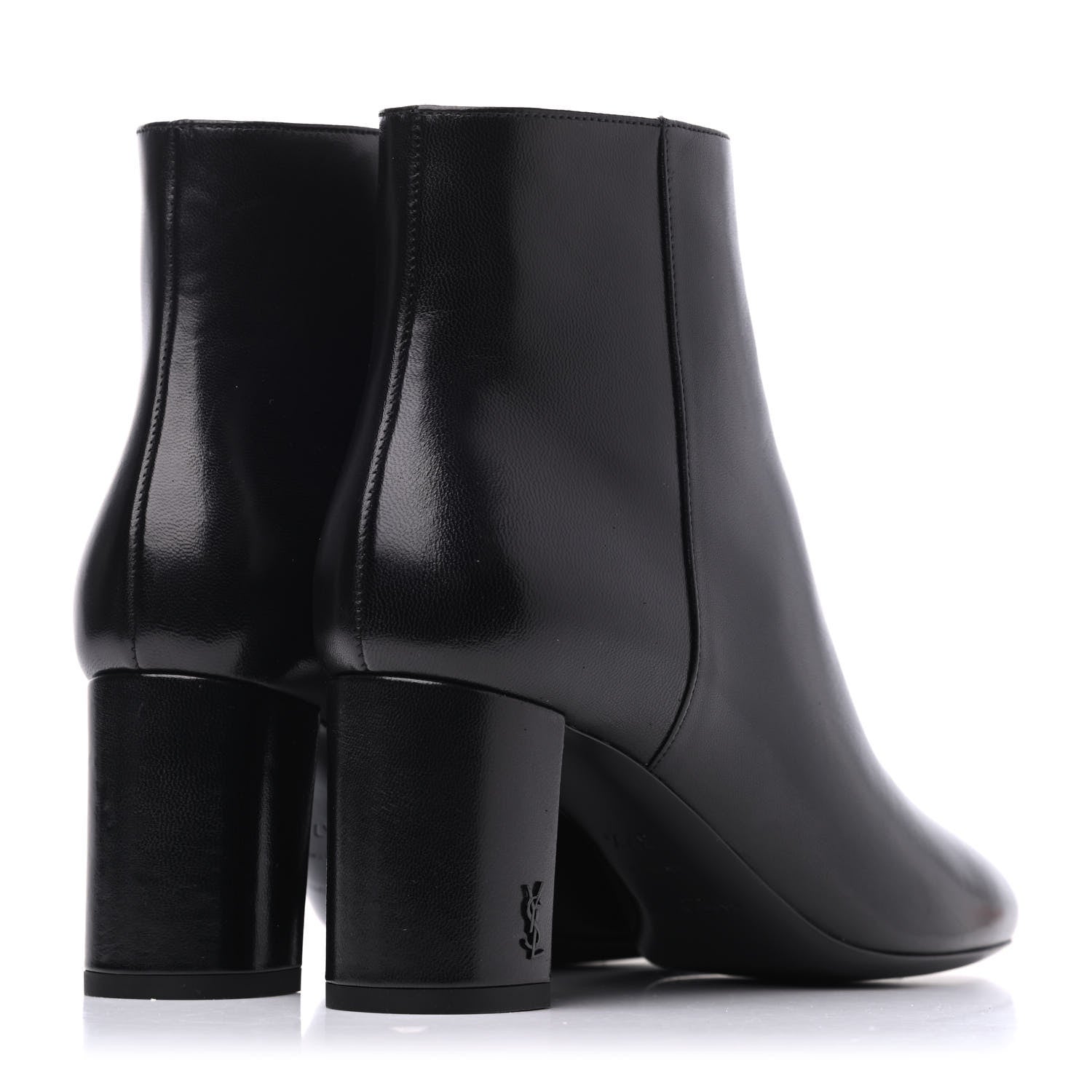 Saint Laurent Nappa Loulou Ankle Zip Boot 37.5 Black 4 of 9