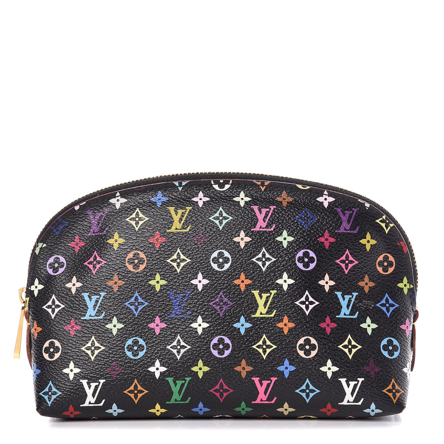 Monogram Multicolor Cosmetic Pouch Black Grenade