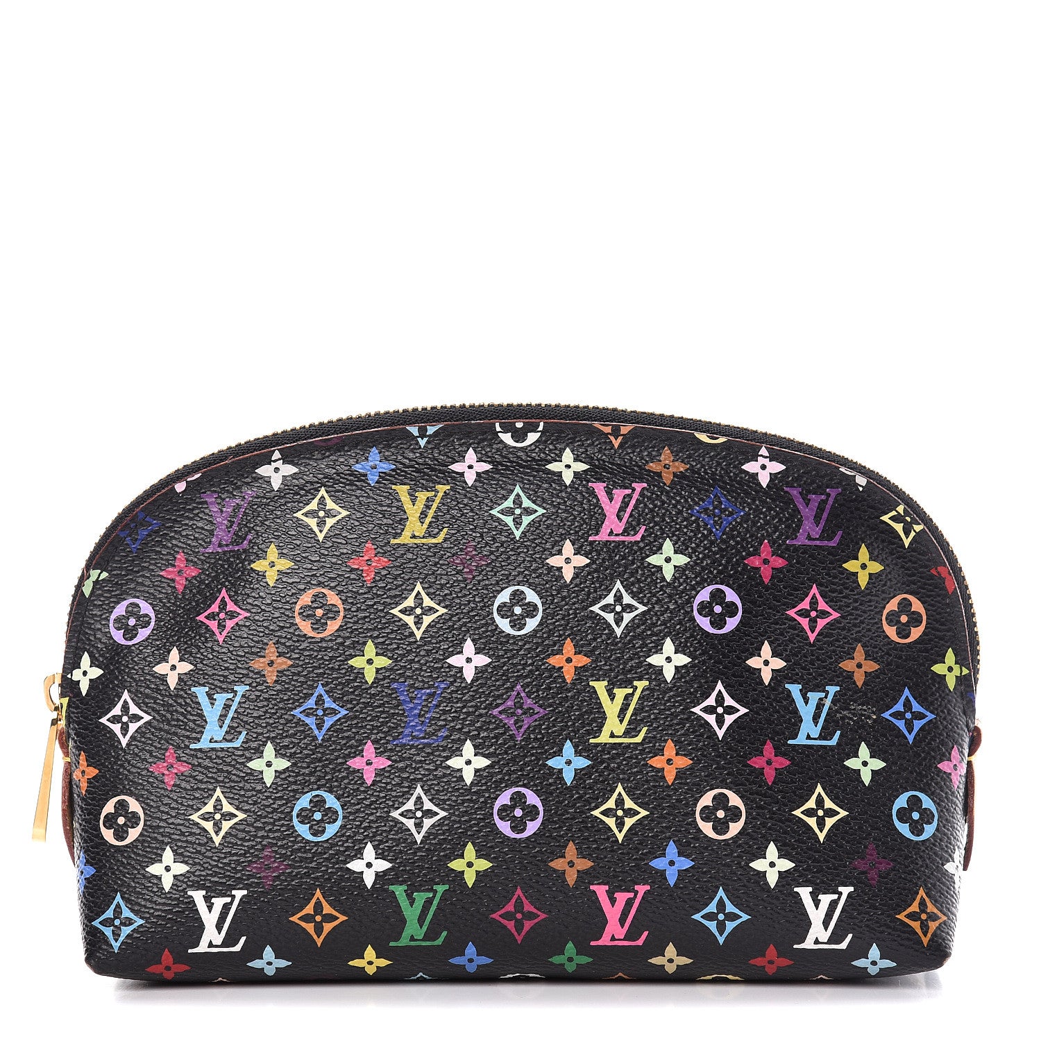 Louis Vuitton Monogram Multicolor Cosmetic Pouch Black Grenade 1 of 9