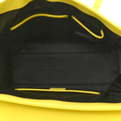 Versace Vitello Calfskin Large Signature Tote Yellow 5 of 12