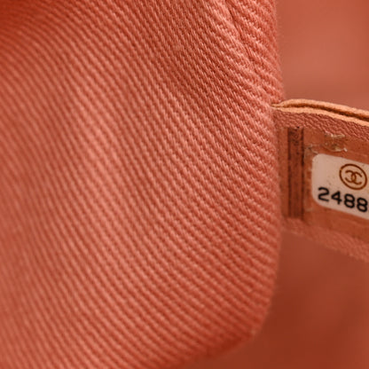 Chanel Straw Lurex Large Deauville Tote Pink 8 of 11