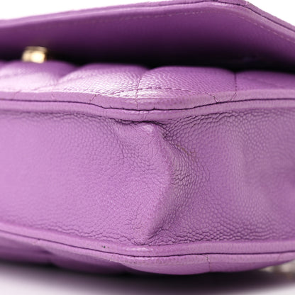 Chanel Caviar Quilted Wallet On Chain WOC Purple 11 of 12