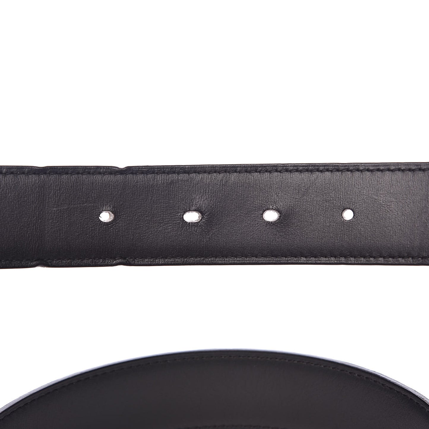Taurillon Clemence Swift 32mm Quizz H Belt 95 Etain Black