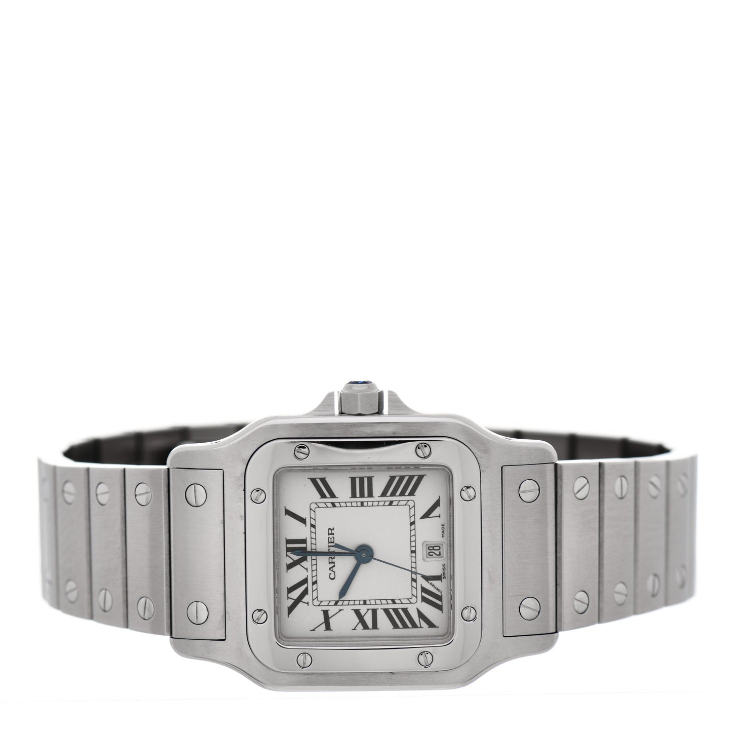 Stainless Steel 29mm Santos De Cartier Galbee Quartz Watch