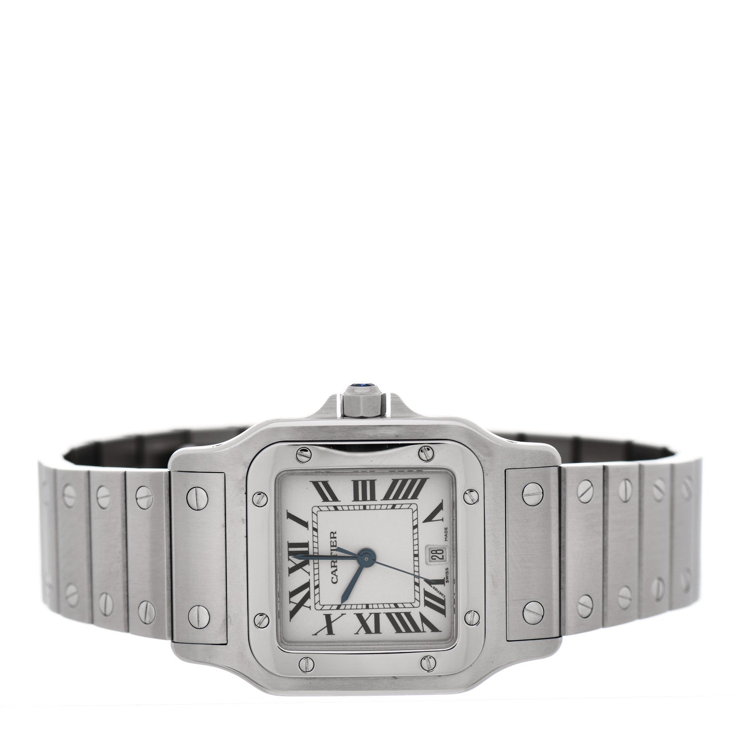 Cartier Stainless Steel 29mm Santos De Cartier Galbee Quartz Watch 2 of 4