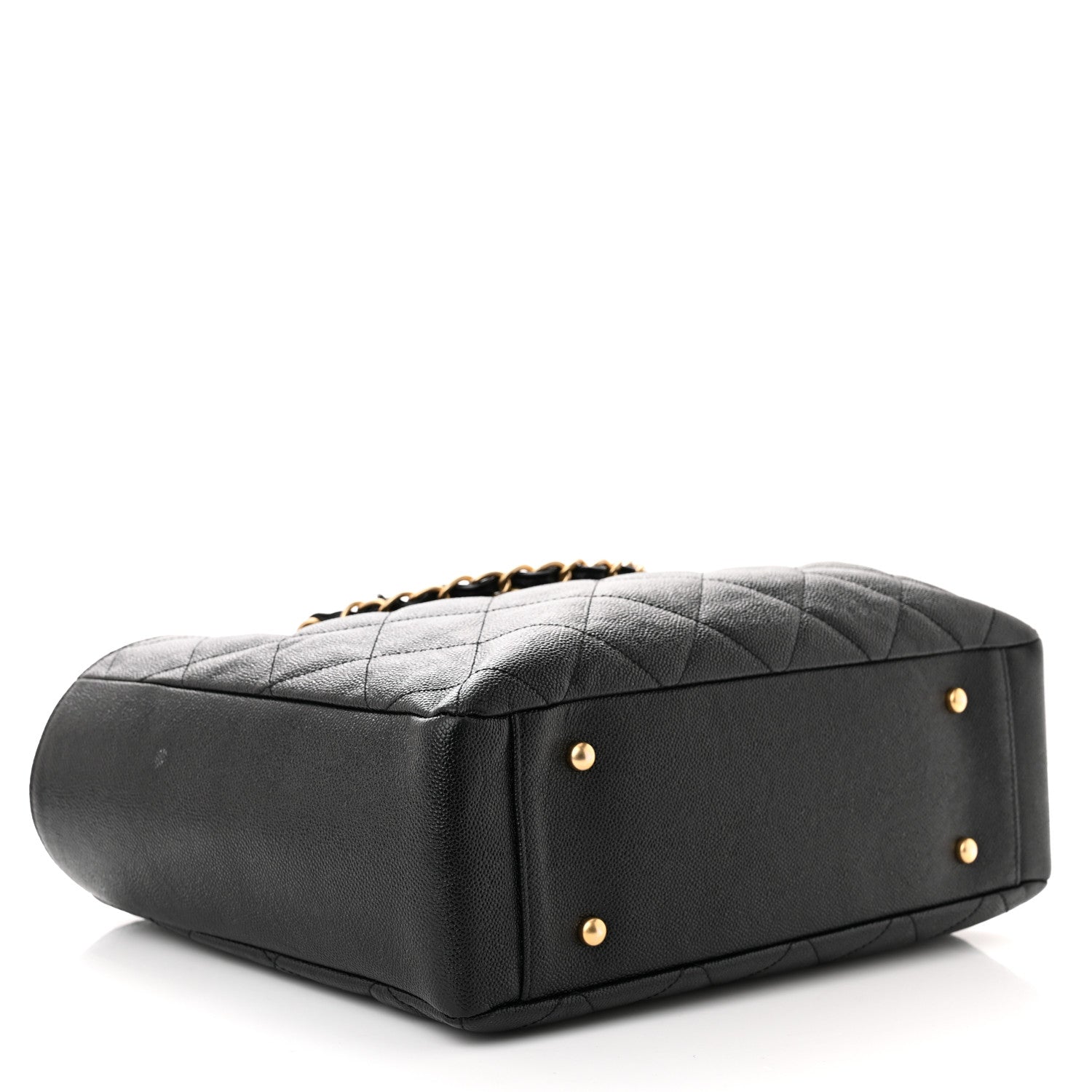 Chanel Caviar Quilted Small Shopping Tote Black 4 of 11