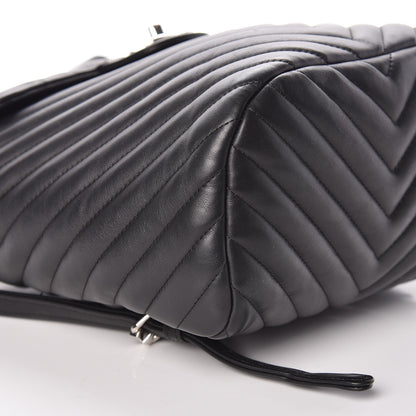 Chanel Calfskin Chevron Quilted Small Urban Spirit Backpack Black 8 of 9