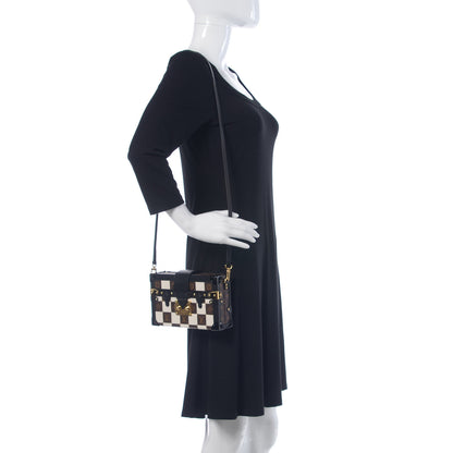 Louis Vuitton Monogram Tressage Petite Malle Creme 2 of 9