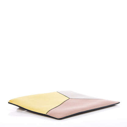 Loewe Calfskin Medium Puzzle Flat Pouch Yellow 4 of 9
