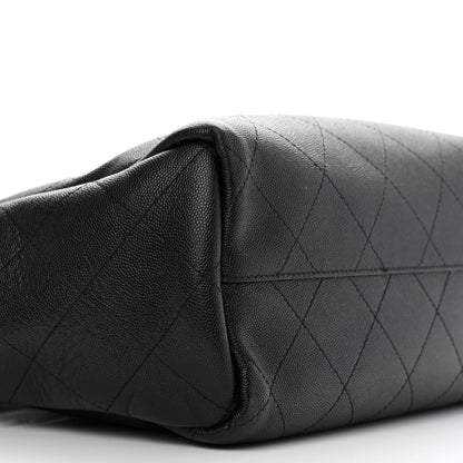 Chanel Caviar Stitched Medium Lady Coco Shopping Tote Black 9 of 10