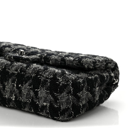 Chanel Tweed Medium Double Flap Black Grey 8 of 8