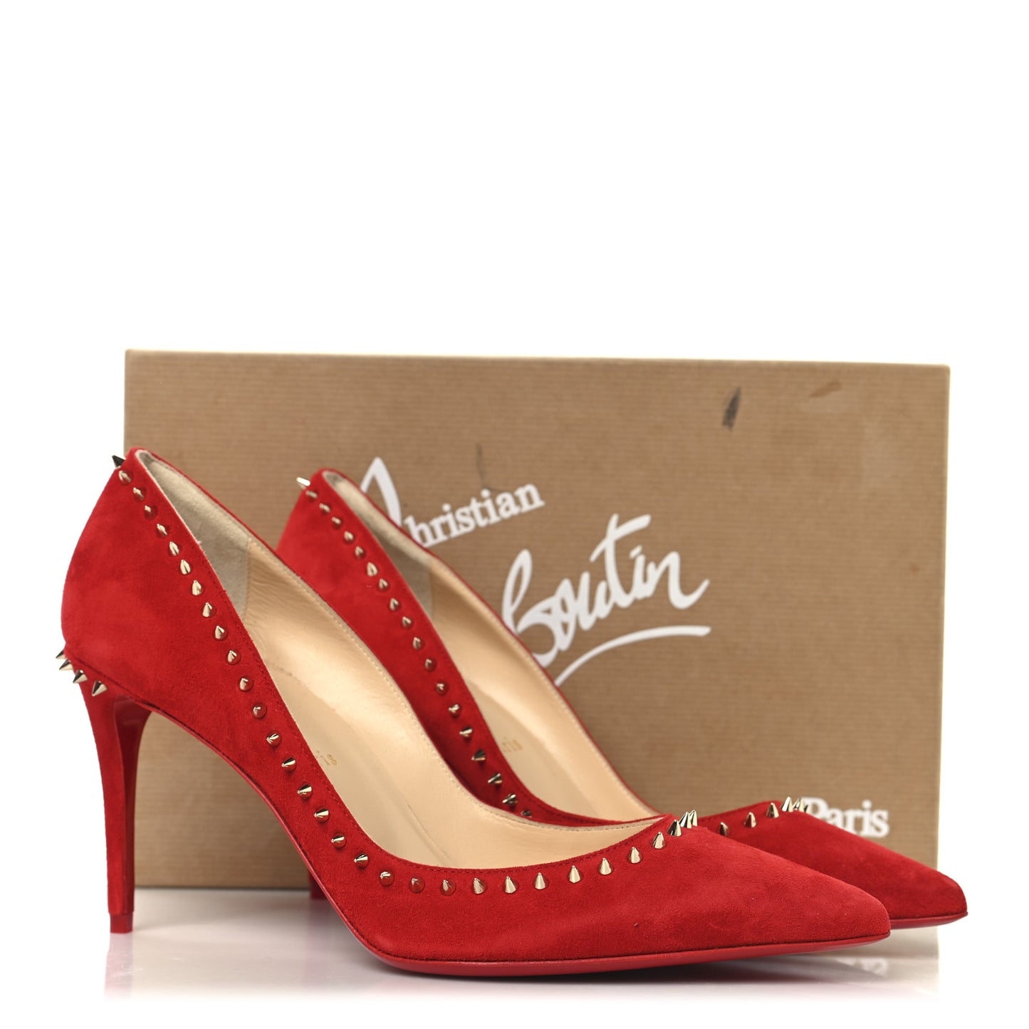 Veau Velours Anjalina 85 Pumps 38 Loubi