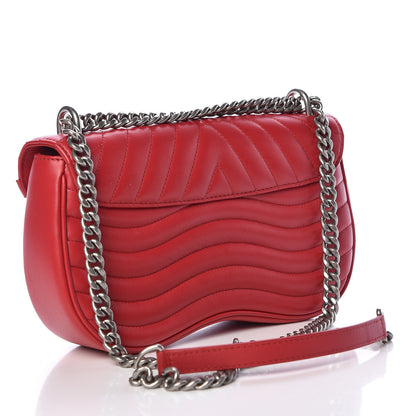 Louis Vuitton Calfskin New Wave Chain MM Ecarlate 3 of 10