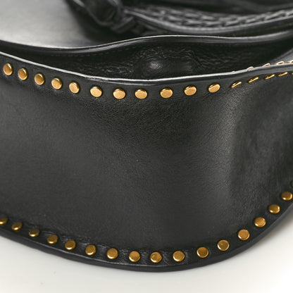 Chloe Calfskin Braided Small Hudson Shoulder Bag Black 9 of 11