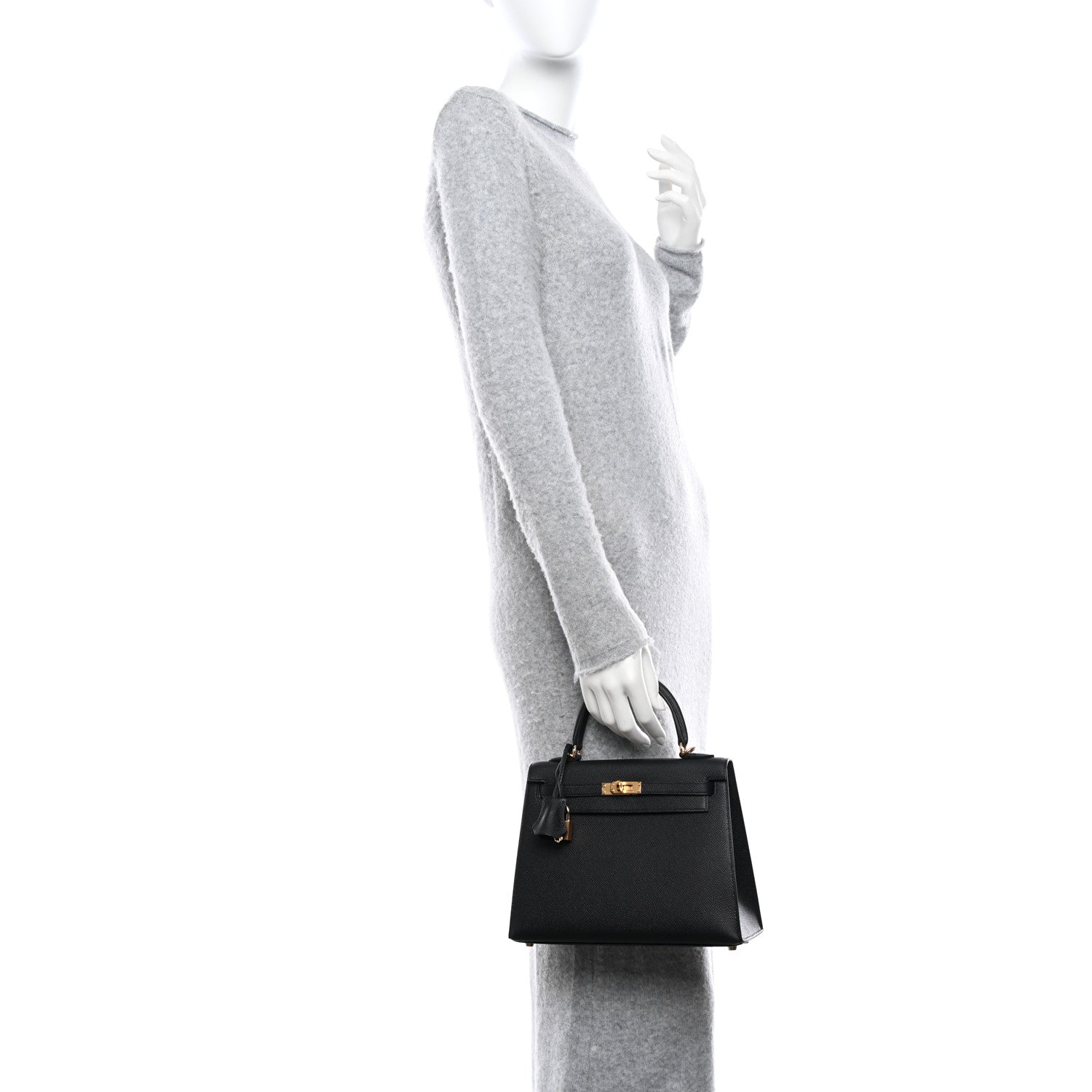 Hermes Epsom Kelly Sellier 25 Black 2 of 11