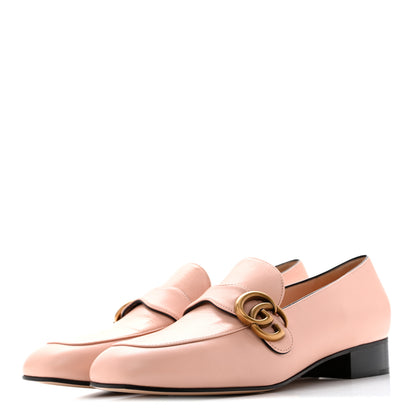 Gucci Malaga Kid Womens GG Marmont Loafers 38.5 Perfect Pink 4 of 13