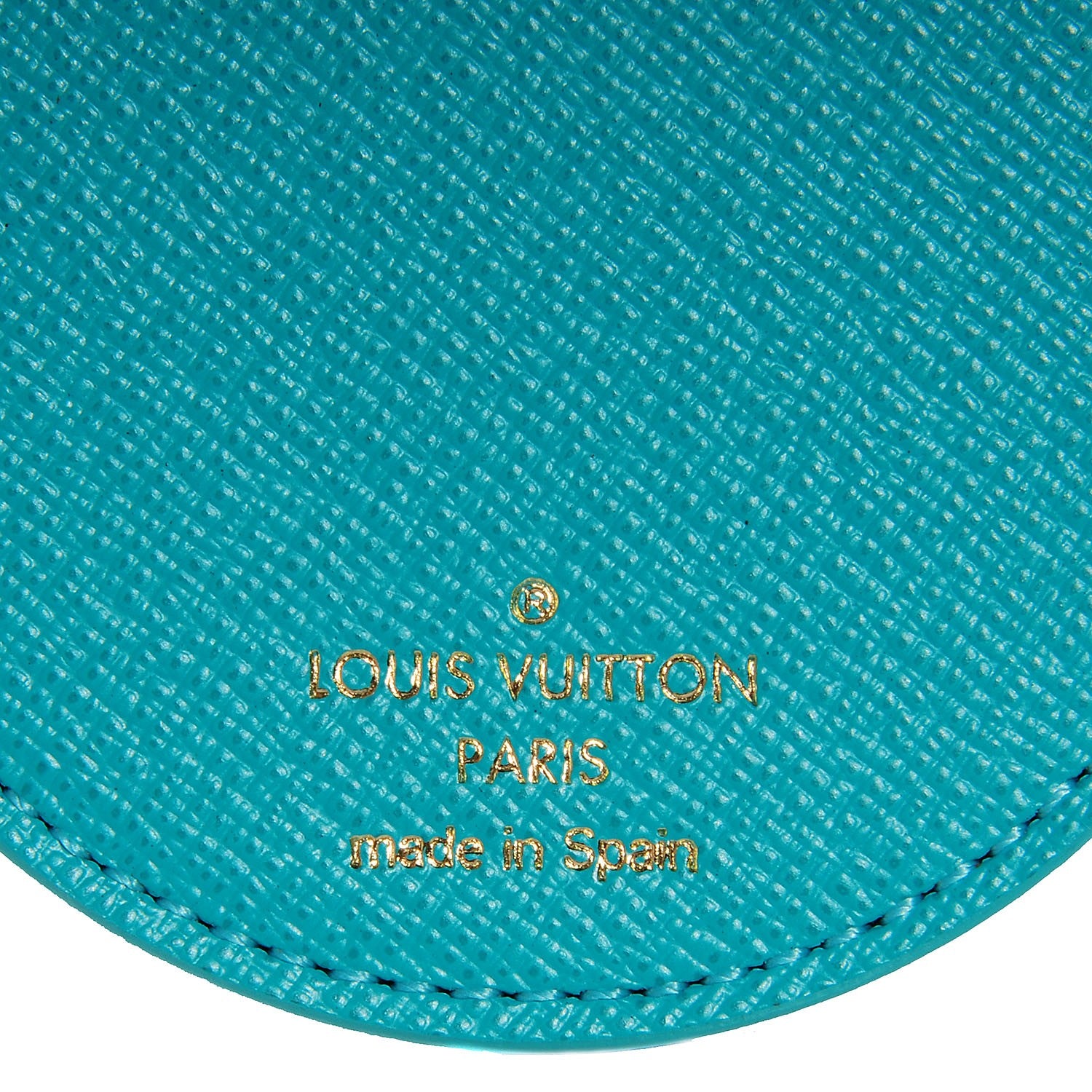 Louis Vuitton Monogram Illustre V Bag Charm Key Ring Turquoise 6 of 6