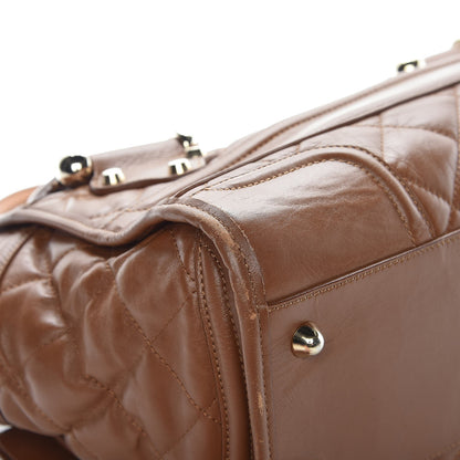 Burberry Calfskin Quilted Large Manor Tote Tan 18 of 18