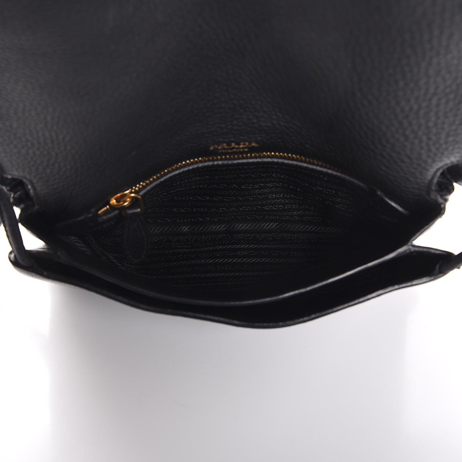 Prada Vitello Daino Shoulder Bag Black 5 of 9
