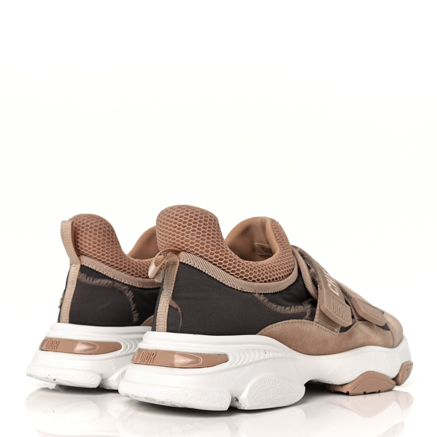 Technical Fabric Nylon Camouflage Womens D-Wander Sneakers 37 Nude