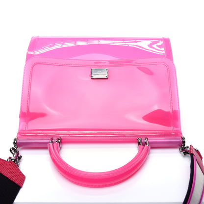 Dolce & Gabbana Rubber Semi Transparent Miss Sicily Satchel Pink 23 of 24
