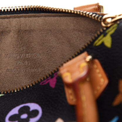 Louis Vuitton Monogram Multicolor Mini Sac HL Speedy Black 6 of 6
