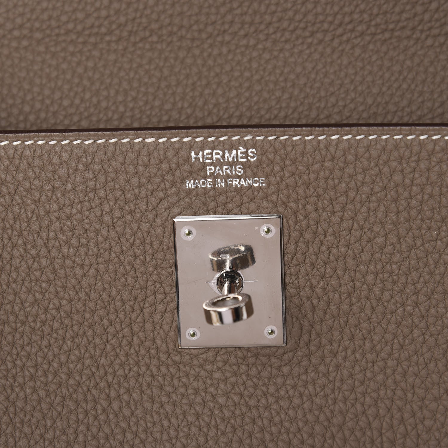 Hermes Togo Kelly Retourne 35 Etoupe 6 of 10