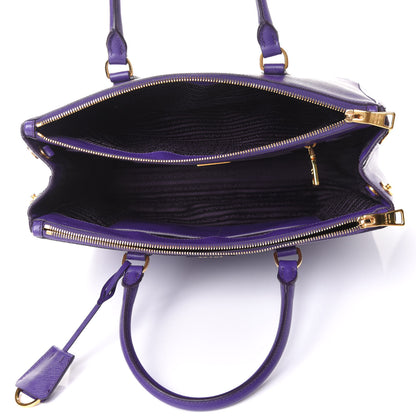 Prada Saffiano Medium Galleria Double Zip Tote Viola 5 of 11