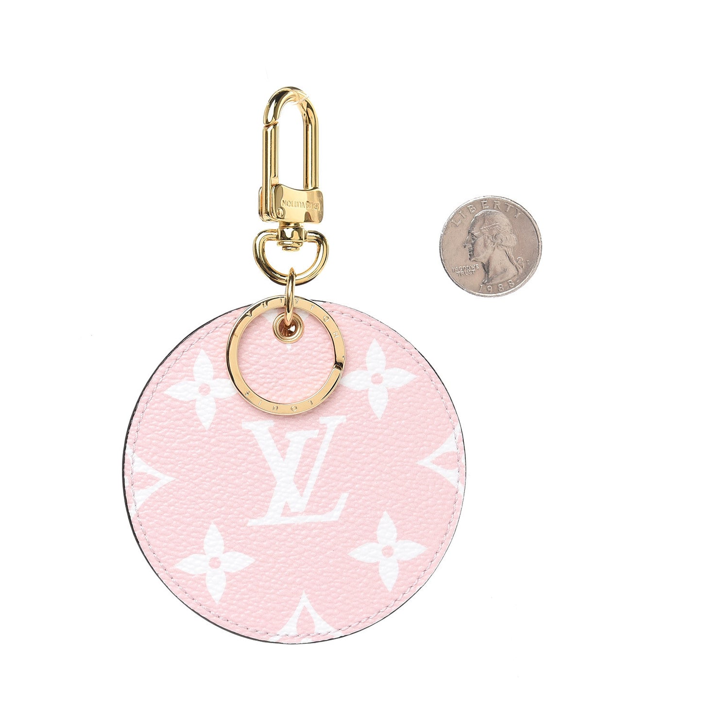 Monogram Giant Bag Charm Key Holder Rouge