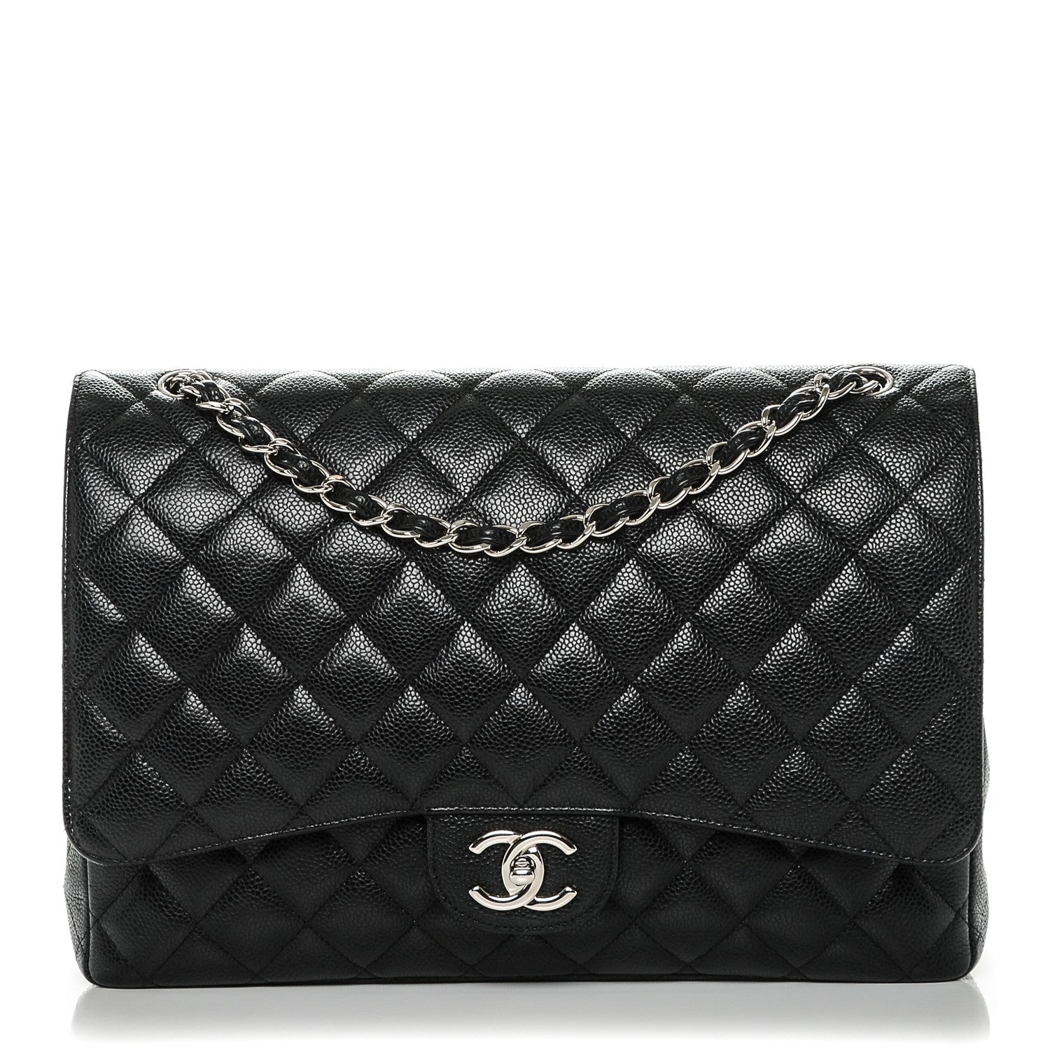Chanel Caviar Quilted Maxi Double Flap Black 1 of 7