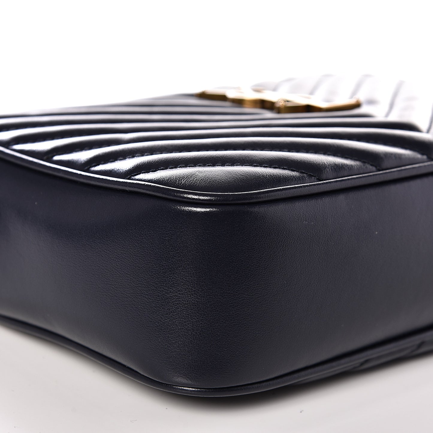 Calfskin Matelasse Monogram Lou Camera Bag Navy