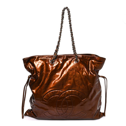 Chanel Patent Bonbons Shopper Tote Bronze 1 of 10