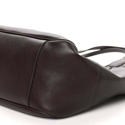 Gucci Soft Calfskin Medium Mercato Tote Bag Dark Brown 9 of 9