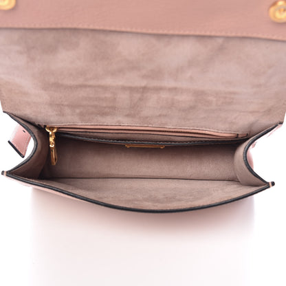 Miu Miu Goatskin Madras Soft Calfskin Crystal Embellished Shoulder Bag Orchidea 5 of 14