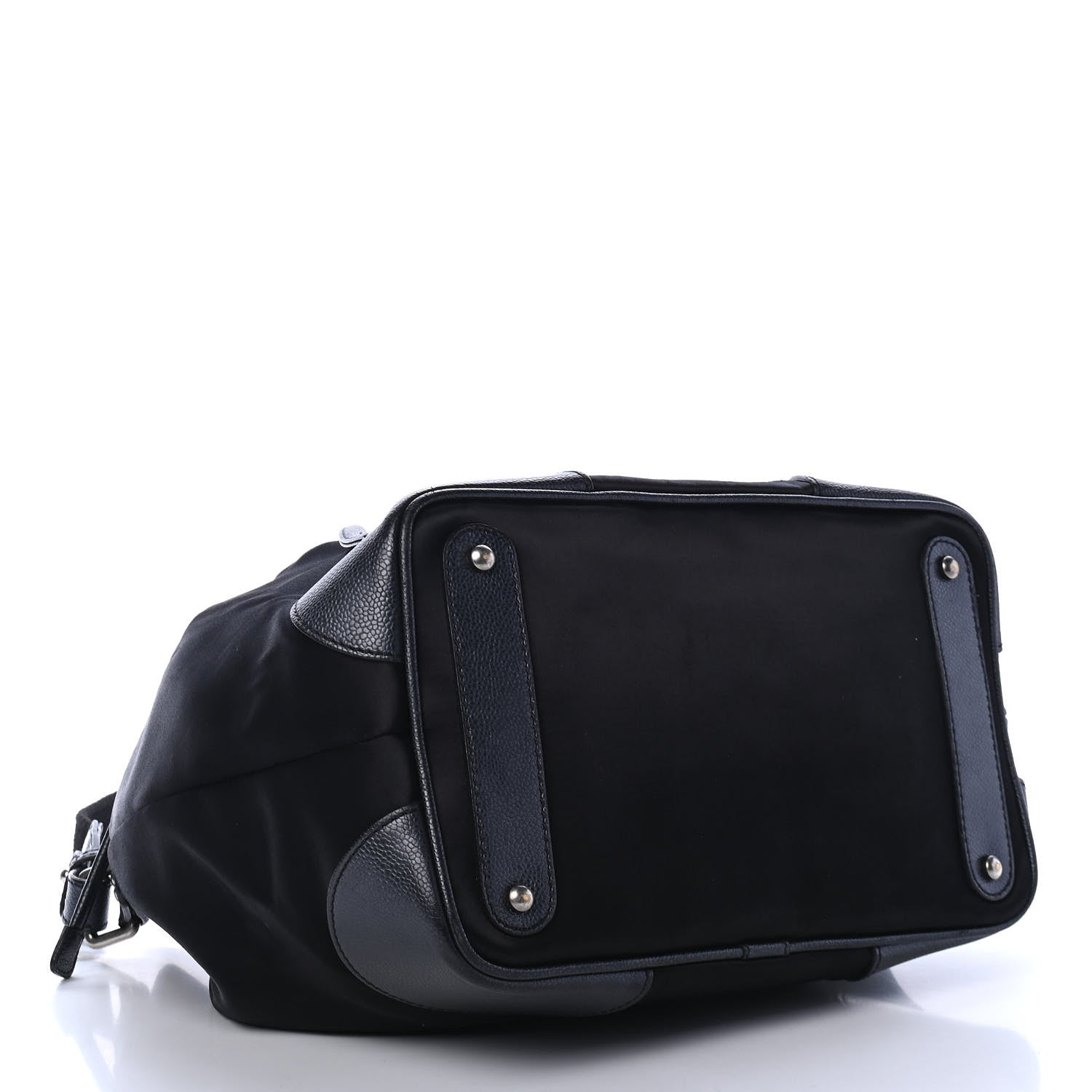 Chanel Satin Caviar CC Drawstring Bucket Bag Black 3 of 4