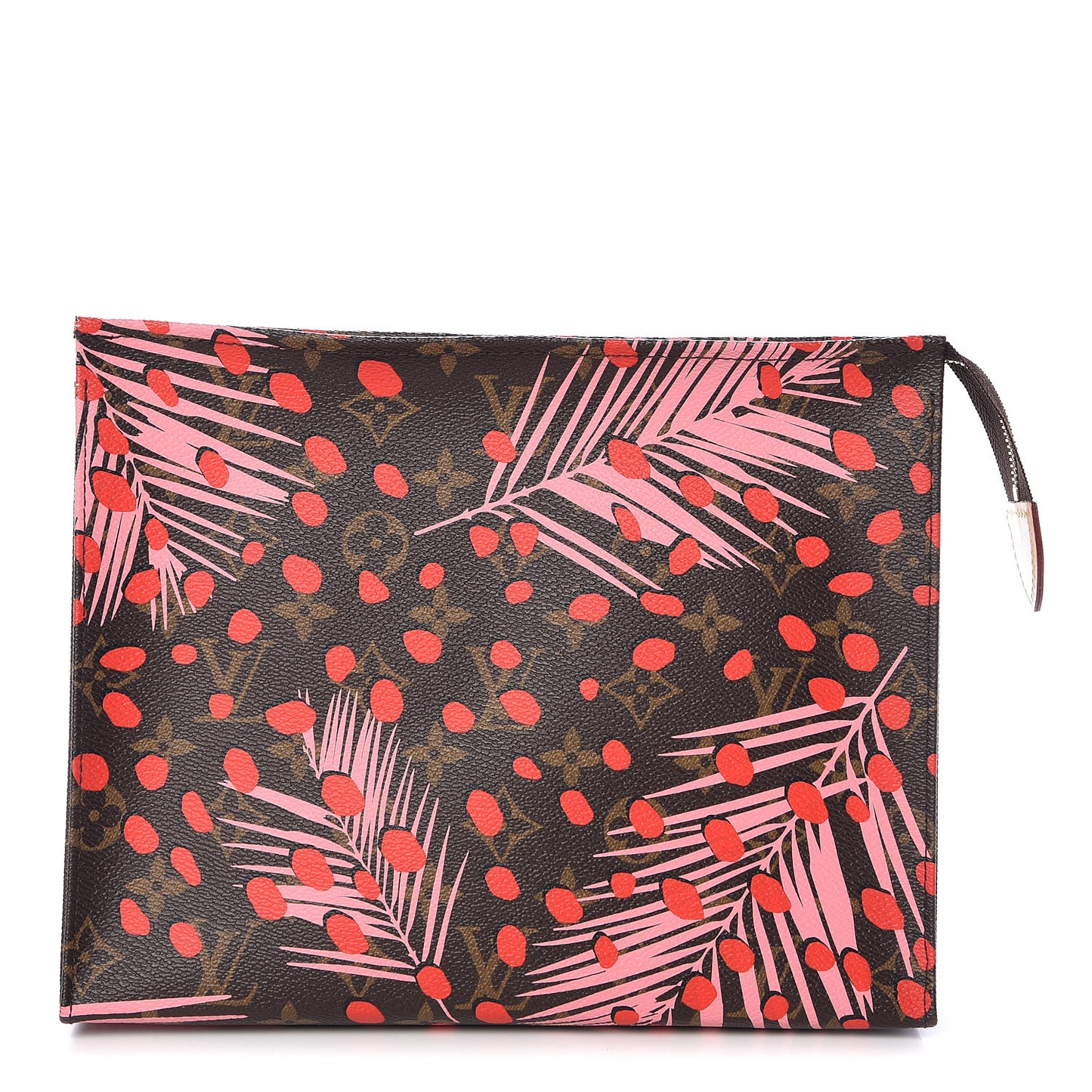 Monogram Jungle Dots Toiletry Pouch 26 Sugar Pink Poppy