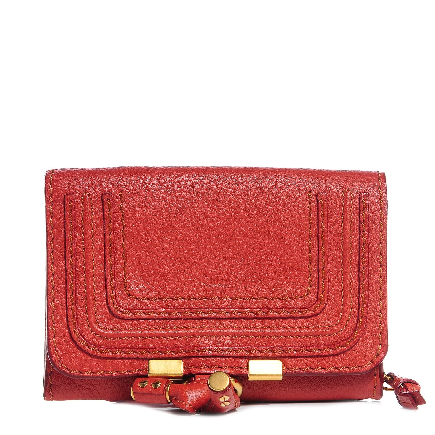 Chloe Calfskin Marcie Compact Wallet Maple Leaf 1 of 9