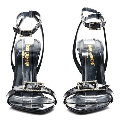 Saint Laurent Vernice Crystal Gippy 110 Sandals 35 Black 2 of 8