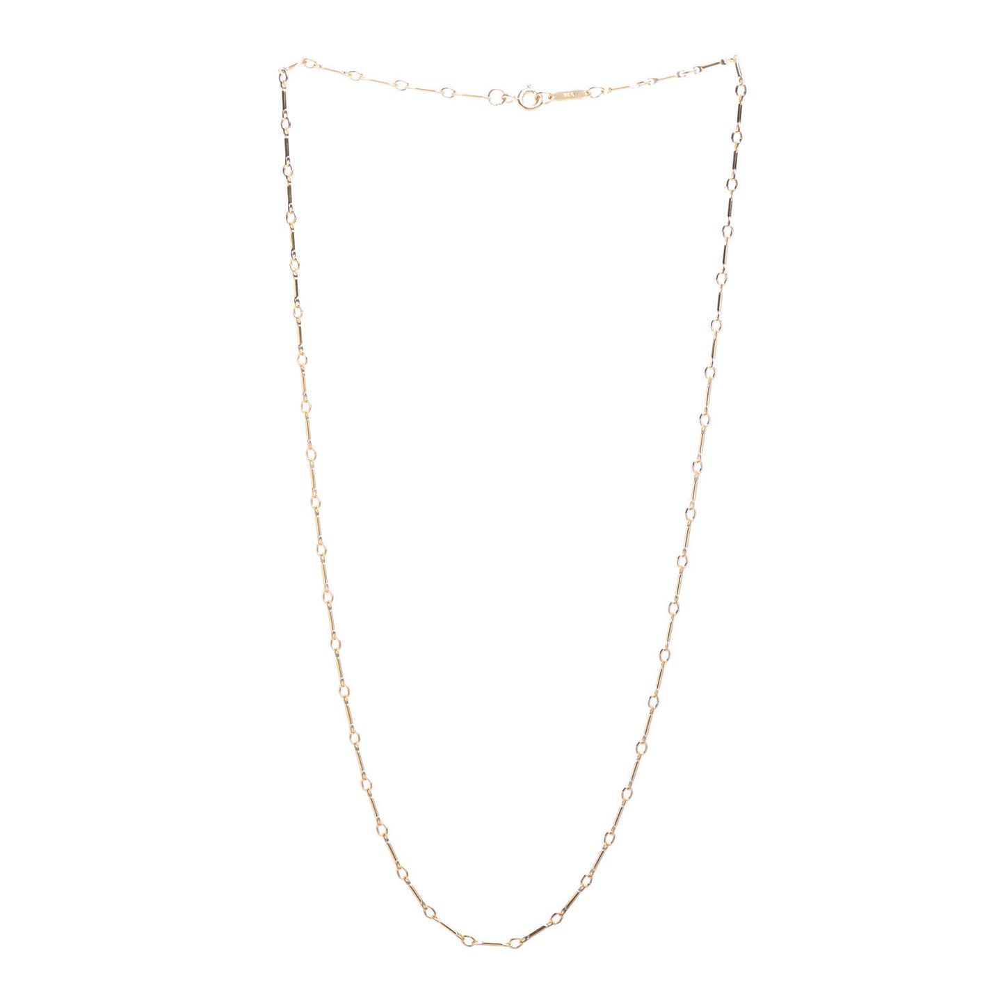 18K Yellow Gold Link Chain Necklace