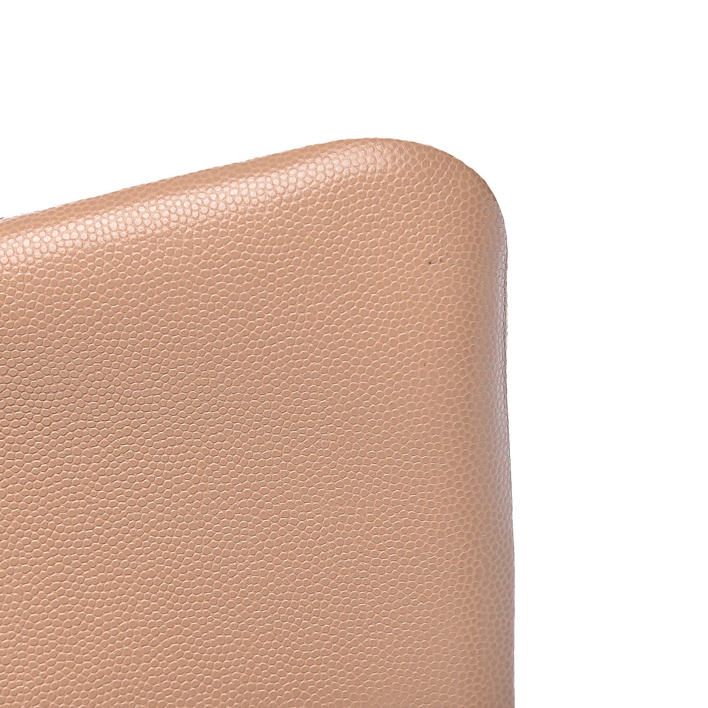 Caviar Quilted Jumbo Double Flap Beige Clair