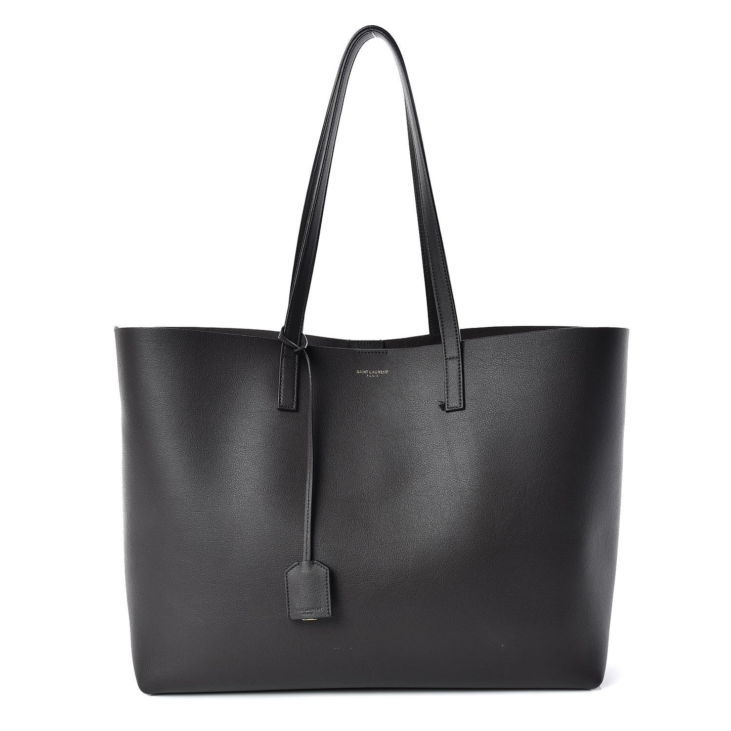 Calfskin Large Shopping Tote Coal