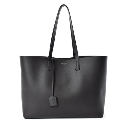 Saint Laurent Calfskin Large Shopping Tote Coal 3 of 13