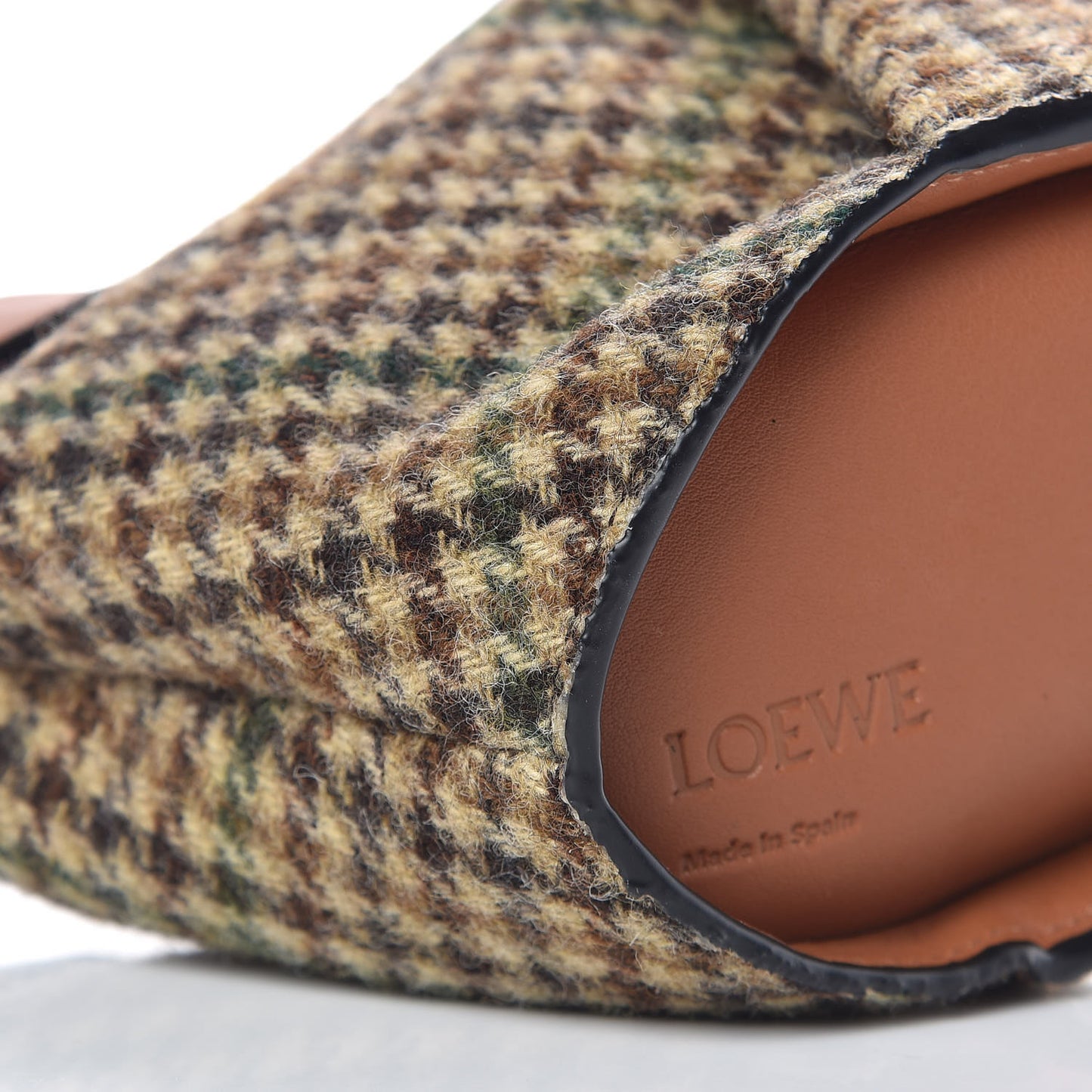 Tweed Mini Bunny Crossbody Bag Cypress Tan