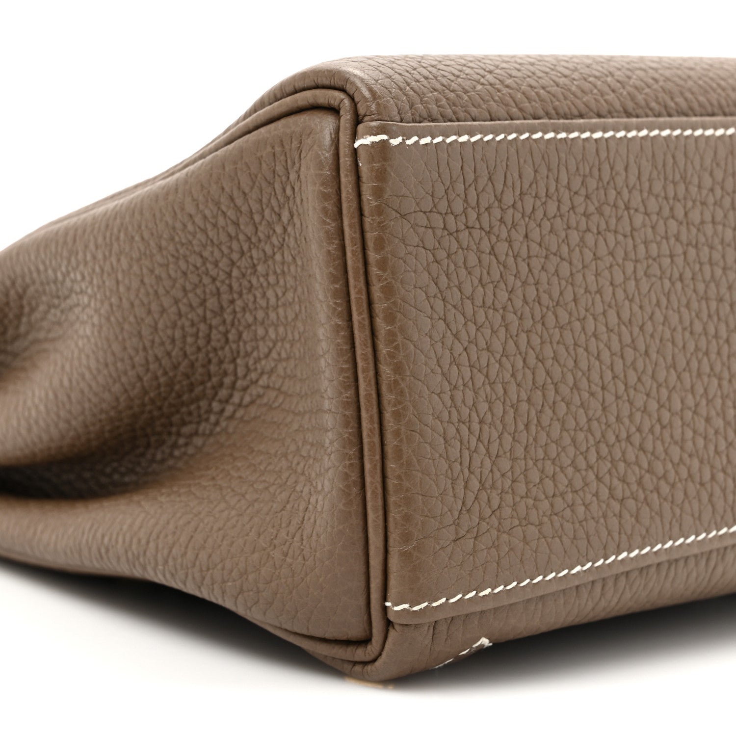 Hermes Taurillon Clemence Kelly Ado Backpack Etoupe 10 of 11