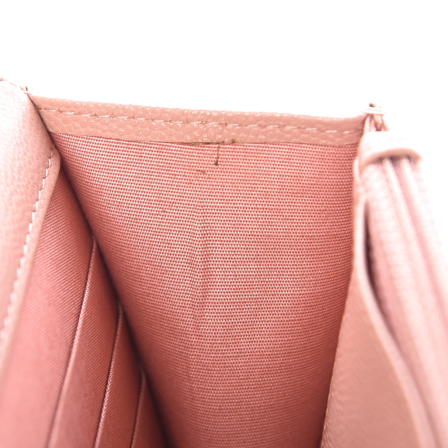 Chanel Caviar Camellia Embossed Wallet On Chain WOC Light Pink 9 of 12