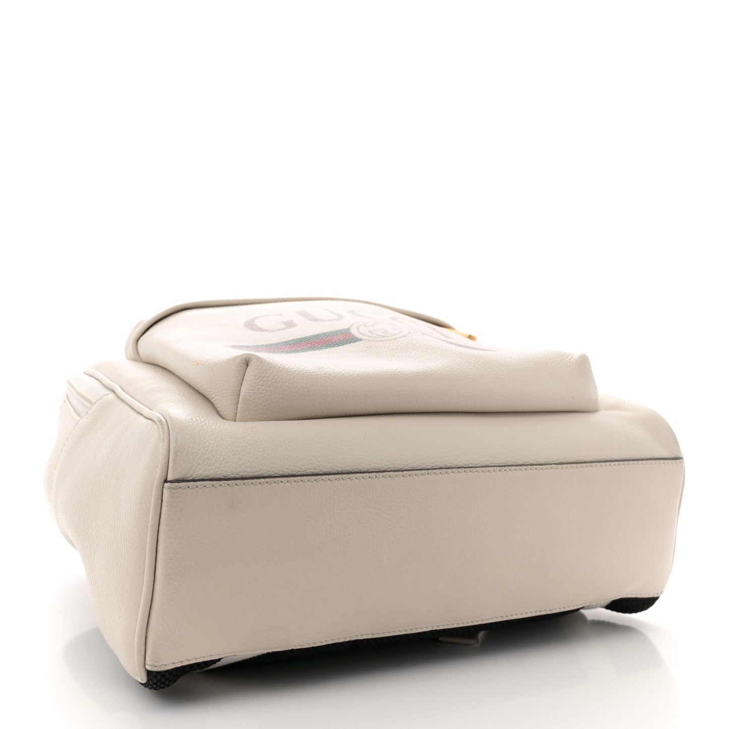 Calfskin Logo Day Backpack Mystic White